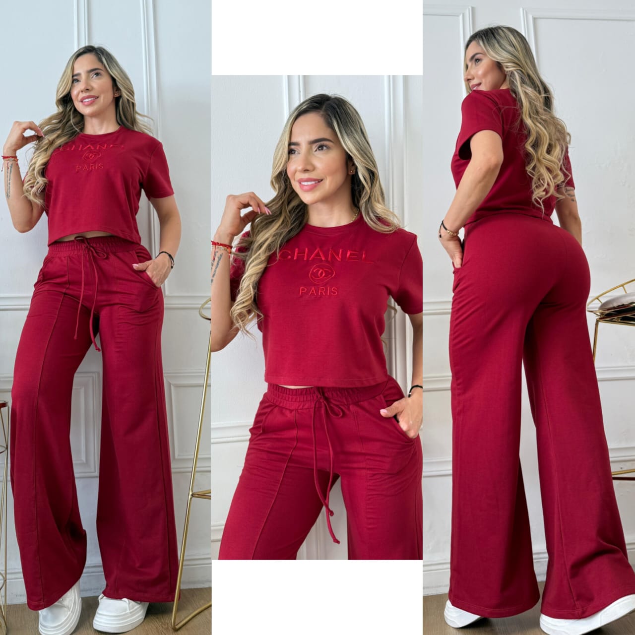 Conjunto bordado Chanel