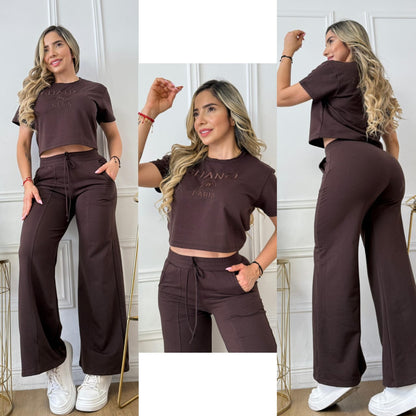 Conjunto bordado Chanel