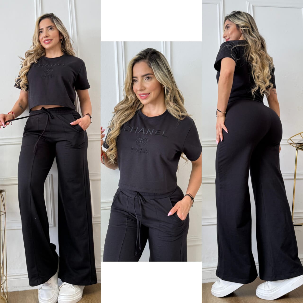 Conjunto bordado Chanel