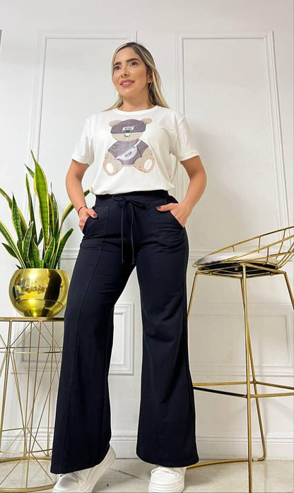 Conjunto bota campana oso